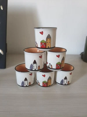 Tazzine Egan In Porcellana Avorio - Set Da 6 Per Caffè, Design Keith Haring - Foto 7