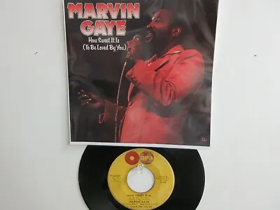 💥marvin Gaye Hit 45 + Picture [how Sweet It Is To Be Loved By You] 1964 !💥 • $14.99