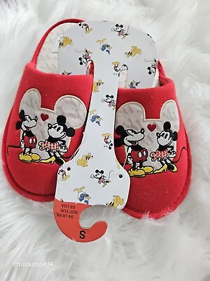 £19.98 • Buy ❤New Disney 100th Anniversary Mickey Mouse Slippers Size S 3/4 Primark Exclusive