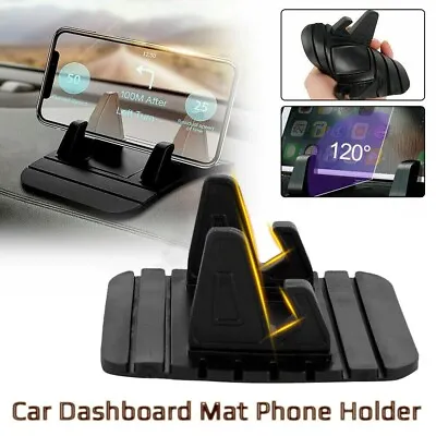 Car Dashboard Anti-slip Rubber Mat Mount Holder Pad Stand For Mobile Phone & GPS • £3.39