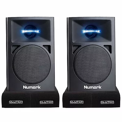 Powered Active Desktop Computer Recording DJ Monitor Speakers W Isolator Pads • $88.40