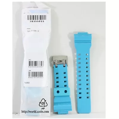 Casio G-Shock Shiny Blue Genuine Replacement Strap 10355055 To Suit GA-110B-2A • $40.29