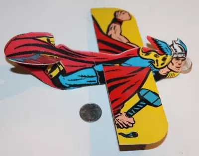 RARE 1966 Marvel Flyers Mania Glider Thor VTG 1960s Comics Memorabilia HTF Loose • $99.99