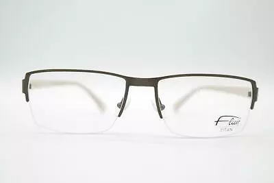 Flair 421 Titan Brass Braun Half Rim Glasses Frames Eyeglasses New • $135.65