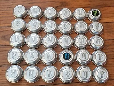 $5 • Buy 30 Monster Energy Drink Can Caps, Tabs,, Aluminum, Assorted Colors 