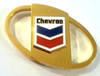 Vintage CHEVRON Keychain - Gas Oil Transportation Advertising Enameled • $35