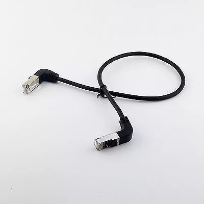 Ethernet LAN Network RJ45 Male To Male Plug Down Angled Extension Adapter Cable • $2.19