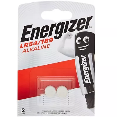 LR54 ENERGIZER Alkaline Batteries AG10 VG10A 1.5v 189 Ka54 LR1130 MULTI ADVERT • £2.96