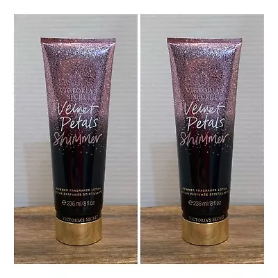 Victoria's Secret VELVET PETALS Shimmer Fragrance Lotion ~ 8 Fl.oz. ( Lot Of 2 ) • $34.99