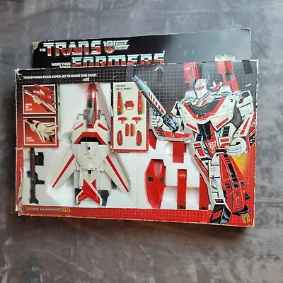 Original Transformer G1 Jetfire Complete Vintage Hasbro 1985 W/ Original Box • $415.99