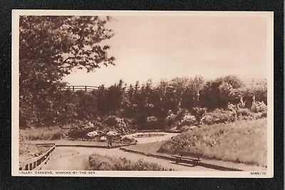 Valley Gardens Marske By The Sea 1940's ? Postcard ~ GOOD QUALITY CARD • £2.20