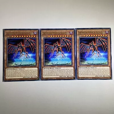 3 X YuGiOh Earthbound Immortal Aslla Piscu MZMI-EN048 Rare 1st Edition Playset • £1.30