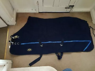 6'0  NEW Ruggles Horse Polar Fleece Rug Great For Shows Blue • £30