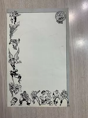 1965 Mmms Notepad Marvelmania Stationery 1 Sheet Original 8 1/2 X 5 1/2  Kirby • $30