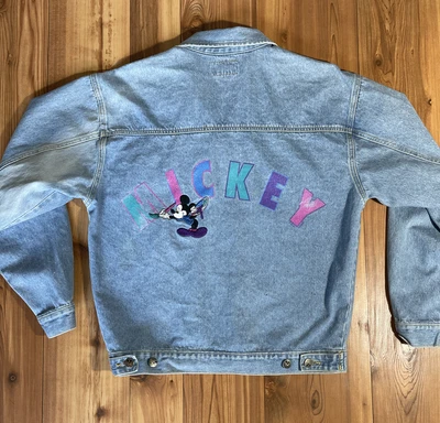 $30 • Buy Vintage Disney Jerry Leigh Mickey Mouse Denim Jean Jacket Men’s Medium