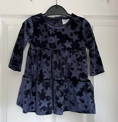 Baby’s Blue Velvet Dress 0-3 Months  • £5