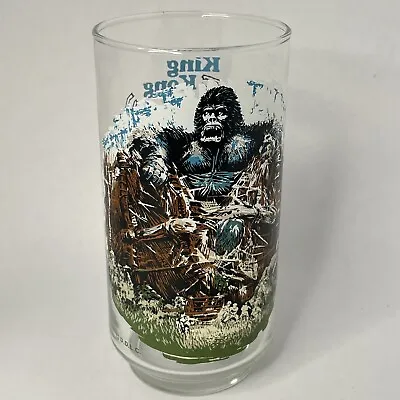 Vintage 1976 King Kong Drinking Glass Cup Coca-Cola Coke Skull Island Limited Ed • $7.99