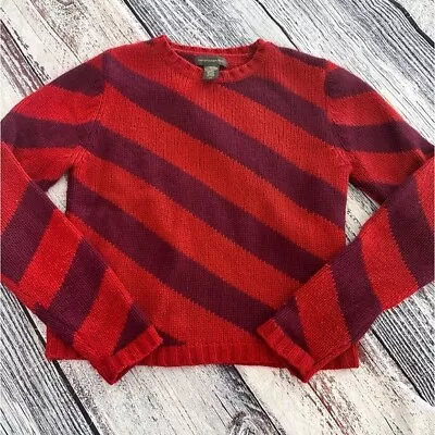 Vintage 2001 Banana Republic Y2K Wool Striped Sweater • $26.25