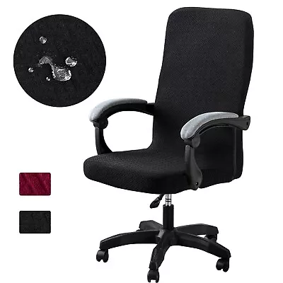 $25.99 • Buy Universal High Back Office Chair Cover Computer Executive Chair Seat Slipcover