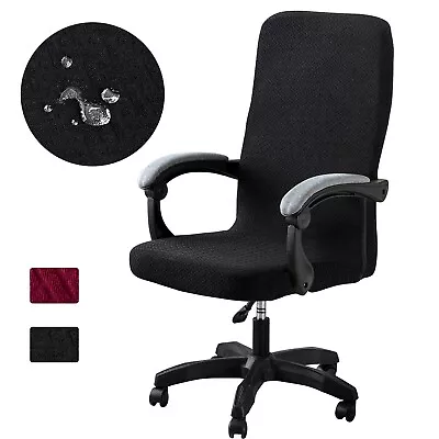 Universal High Back Office Chair Cover Computer Executive Chair Seat Slipcover • $25.99