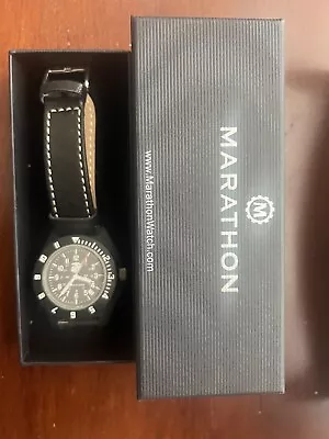 USMC Navigator Aviation Marathon Watch Black H3 Sapphire Semper Fidelis: Used • $300