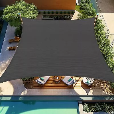 Custom 10X10 Sun Shade Sail Canopy Rectangle UV Block Sunshade For Backyard Y • $55.37