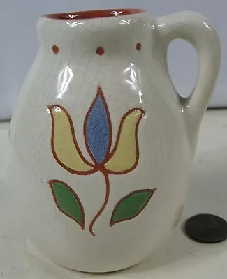 Creamer It's All Ain't? Ruth Price Pottery Pennsylvania Dutch Motto Ware • $9