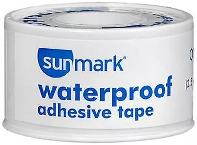 Sunmark Waterproof Medical Adhesive Tape Roll 1 Inch X 5 Yards Latex Free 1 Ct • $7.53