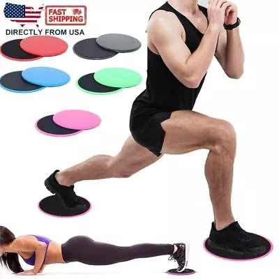 Gliding Discs Core Sliders Exercise Strength Stability Abdominal Glutes Slides • $7.63