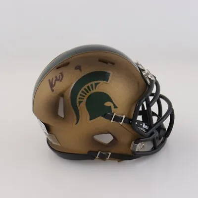 Kenneth Walker III Signed Michigan State Spartans Speed Mini Helmet (Beckett) RB • $169.95