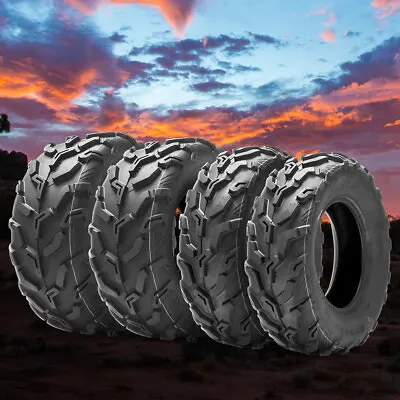 Full Set 4 25X8-12 25X10-12 ATV UTV Tires Mud 6Ply 25X8X12 25X10X12 All Terrain • $241.99