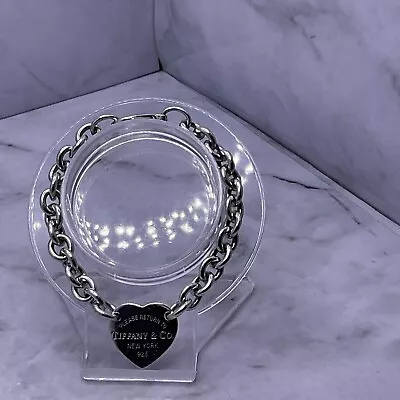 Tiffany & Co Genuine Heart Bracelet - Return To Tiffany English Hallmarked. 19cm • $174.07