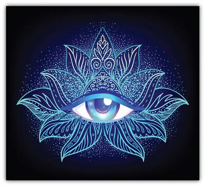 Sacred Geometry Religion Symbol All Seeing Eye Car Bumper Sticker Decal  SIZES  • $3.75
