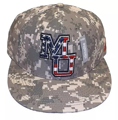 Mercer Universary Bears Flat Brim Fitted Camo Adidas Hat • $15