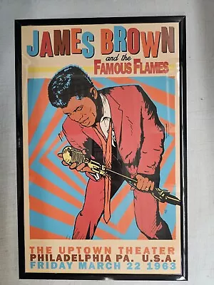 James Brown 1963 Philadelphia Concert Poster 11 X 17 Framed • $21.99