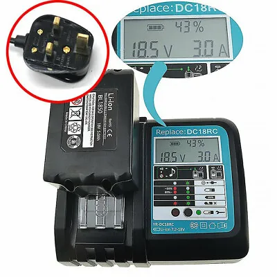 £21.99 • Buy UK Fast Charging Charger For Makita 14.4-18V Lithium Battery DC18RC For BL1815