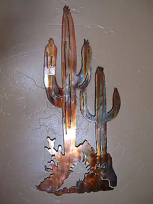 Saguaro Cactus - Metal Wall Art - Copper 38  X 18  • $112.98