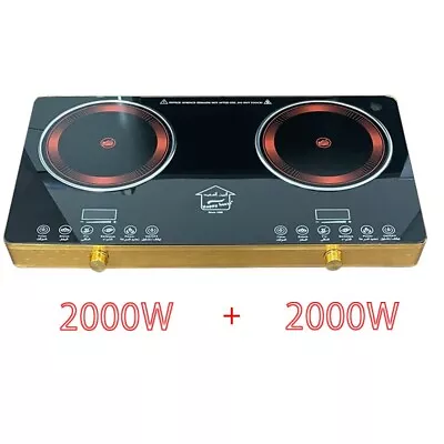 2000W Portable Induction Cooktop Countertop Dual Cooker Burner Stove Hot Plate • $89.99