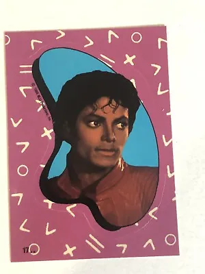 Michael Jackson Trading Card Sticker 1984 #17 • $2.25