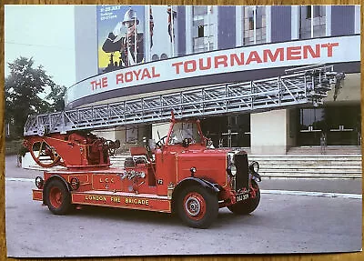 £1.99 • Buy London Fire Brigade LCC Leyland Open Turntable Ladder Pump Soho Station Postcard