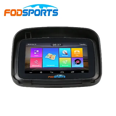 5  GPS Navigation Motorcycle GPS Navigator Android 6.0 16GB+1GB RAM Waterproof • $135.99