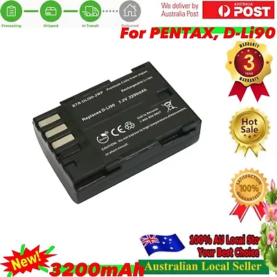 Battery 3200mAh For Pentax K-01 K3 K5 K5 MkII K7 645D DLI90 D-LI90 • $25.90