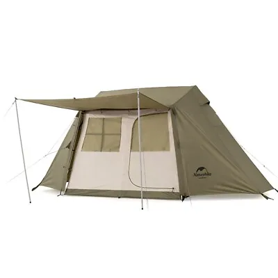 Naturehike Village 5.0 2-4 Person Cabin Tent W/ Hall Pole 210D Oxford Fabric • $699