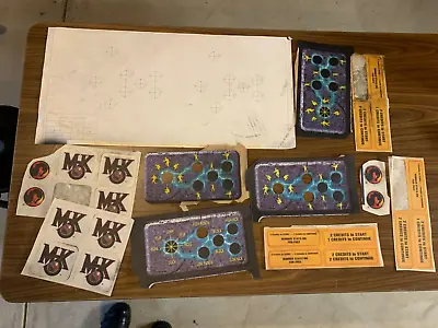 Mortal Kombat 2 3 Arcade Hole Legend Template And Decal Lot. Midway. • $20