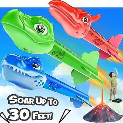 Outdoor Dinosaur Rocket Lanucher Toys For Kids Boys Girls 3 4 5 6 7 8 Years Old • $15.89