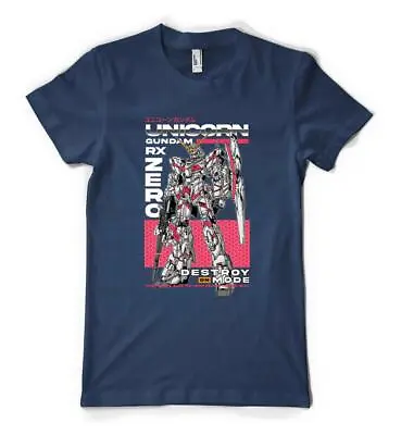 £12.99 • Buy Japanese Military Mobile Suit Unicorn Gundam Personalised Unisex Adult T Shirt
