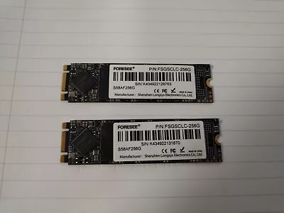 2 X 256GB Forsee M.2 NVMe PCI Express SSD Drive • £9.99