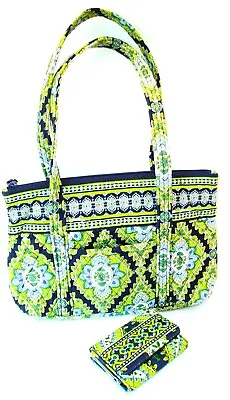 VERA BRADLEY 100% COTTON QUILTED CAMBRIDGE PATTERN SHOULDER BAG W/Coin Wallet • $15.99