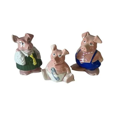 Natwest Piggy Bank Money With Stopper Maxwell Annabel Baby Woody Vintage Wade • £40
