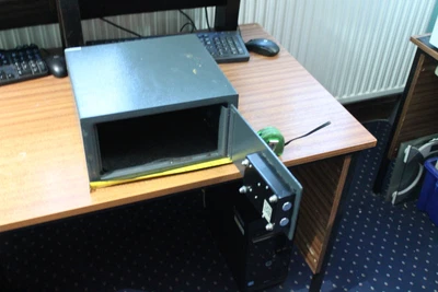 £10 • Buy Solid Steel Safe Security Fireproof Home Office Money Cash Valuables Box Black